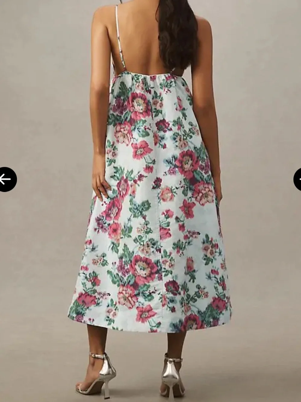 NWT ANTHROPOLOGIE BHLDN Sophia Apron-Top Jacquard Midi Dress Floral $248 MEDIUM